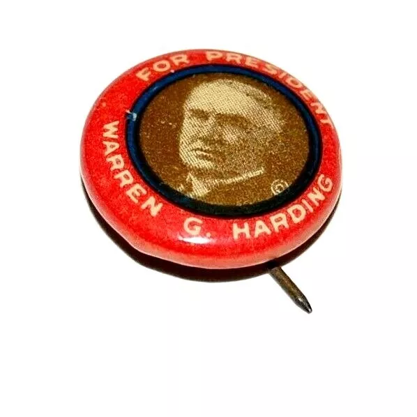 1920 WARREN HARDING campaign pin pinback political button president election