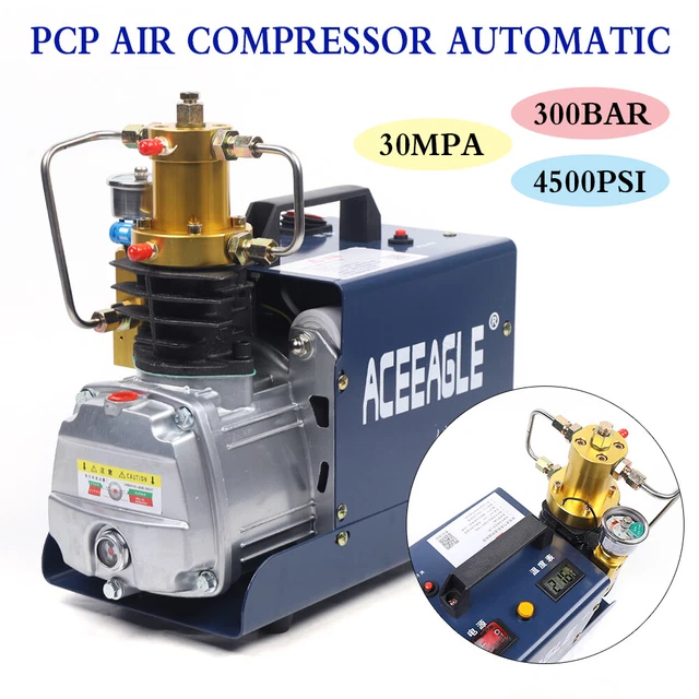 Kit Pompa Aria Alta Pressione 4500 PSI Pompa Compressore Elettrica Alta Pressione 4500 PSI – Kit Professionale Per Gonfiaggio Pompa Aria 300 Bar 30MPa
