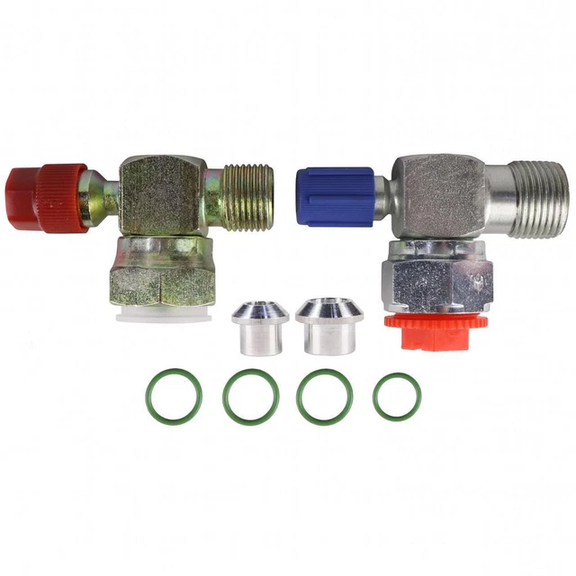 Tube O-Ring to O-Ring or Flare Service Valve Kit White Fits International, Fits