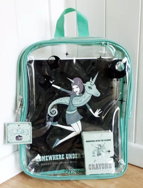 RARE - Tara McPherson 'Somewhere Under The Rainbow' Colouring Kit Back Pack