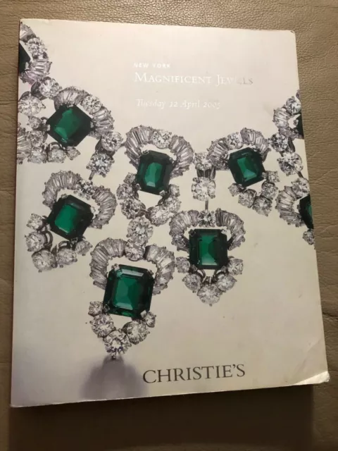Christies Catalog New York Magnificent Jewels April 12 2005 Used 