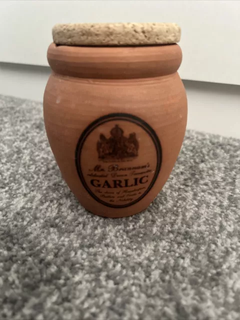 Mr Brannams Devon Terracotta- Garlic Jar (see Description )