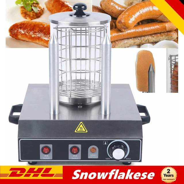 Restaurants 2 Spie e Hot Dog Maschine W rstchenw rmer Edelstahl Hot Dog Warmer