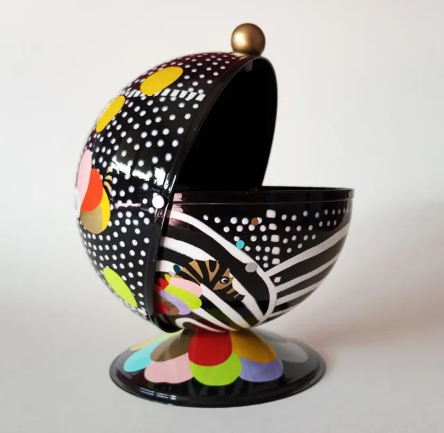 Pylones postmodern/pop-art designer metal candy/jewellery holder 1990's rare