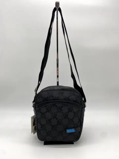 NWT!! Tumi 8.5" Soft crossbody Bag Luggage Ballistic Nylon/Leather (Black)