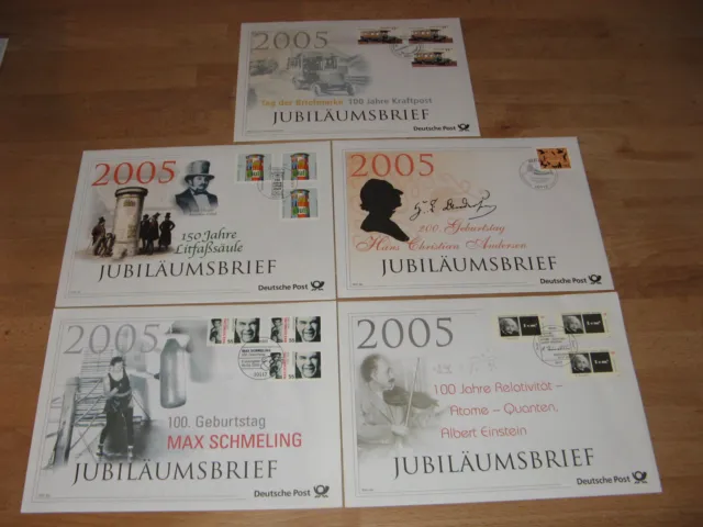 alle 5 Jubiläumsbriefe von 2005 mit Inhalt mit ESST Bonn