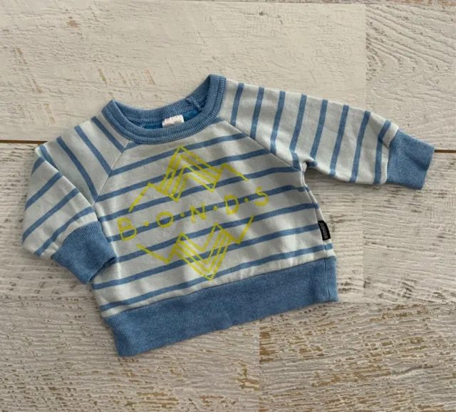 BONDS baby Boys sz 6-12 months long sleeve jumper sweater ,