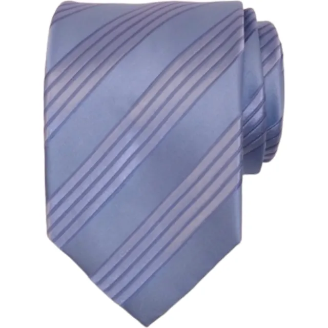 ALARA Mens Classic Tie 3.15 Blue Stripe 100% Silk Dress Designer Necktie $80