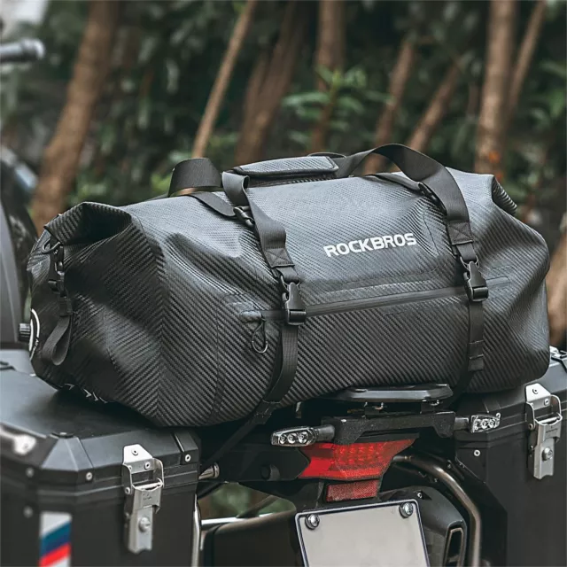 ROCKBROS Motorradtasche Wasserdicht Gepäcktasche Hinter Luggage Bag 60L Motorrad