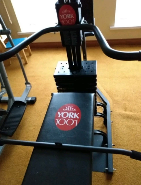 YORK WEIGHTS PLATES For Multigym Bench 5 plates fits York pro