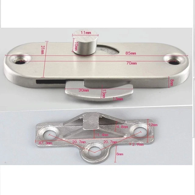 Stainless Steel/Latch Sliding Door Lock For Sliding Barn Wood Door Privacy Gate