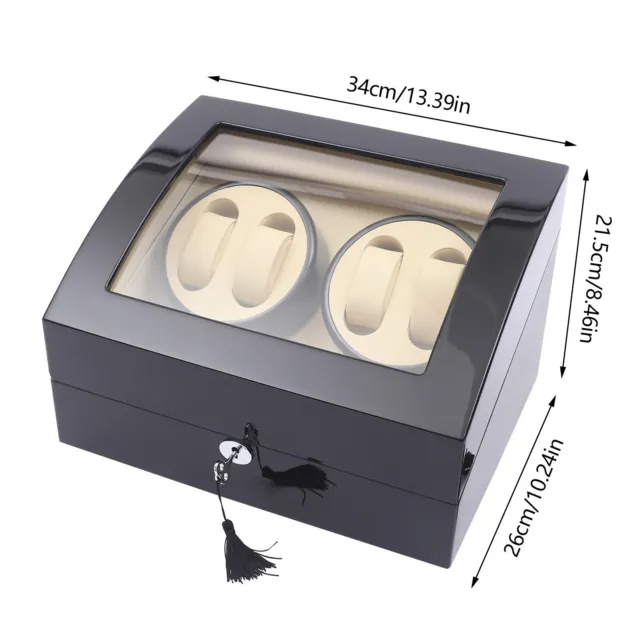 Boîte de Remontoir de Montre à Rotation Automatique de Luxe 4+6 Box de Rangement 2