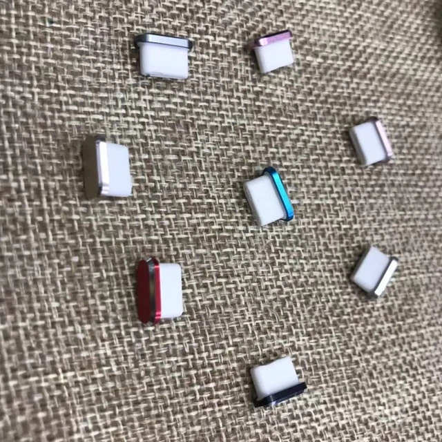 Type C Poussière Prise Chargement Port Housse USB Aluminium Alliage Poussières