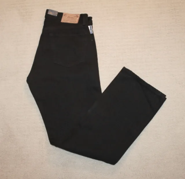 NEW Polo Ralph Lauren Classic 867 Black Denim Jeans