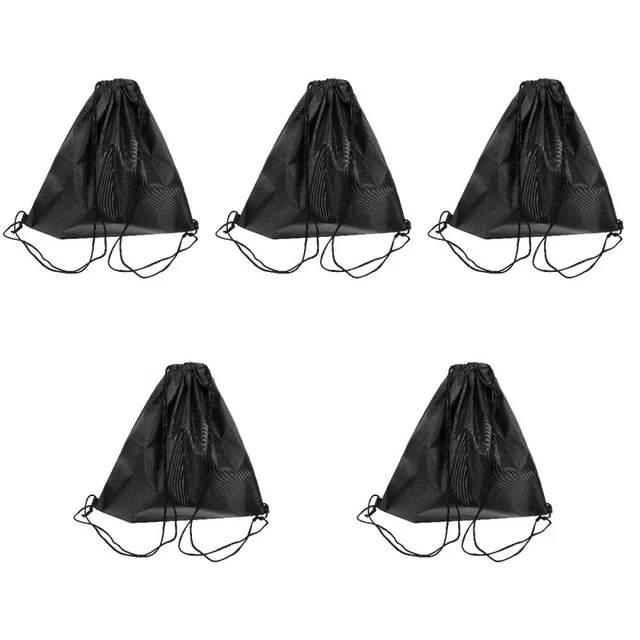 5x tragbar Kordelzugtasche Trainingsaufbewahrungstasche Sporttragehalter