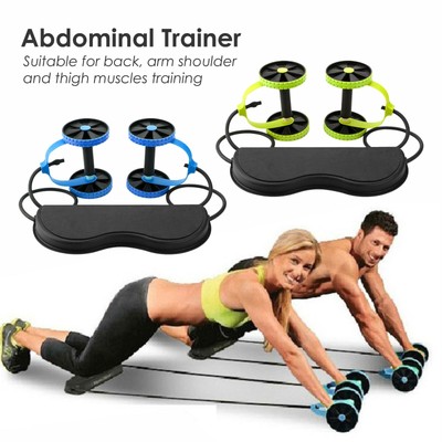 Rullo ABS Ruota addominali Core Esercizio Resistenza TRAINER FITNESS Home Gym Slim 