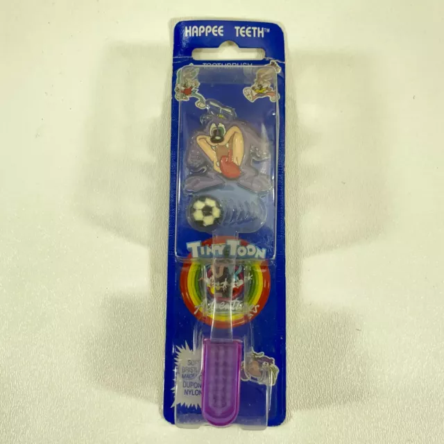 Vtg Looney Tiny Toon Adventures Tooth Brush 1994 Happee Teeth Dizzy Devil Taz