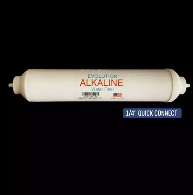 APEC US MADE 10" PH+ carbonate de calcium alcalin RO filtre en ligne 1/4" QC 2