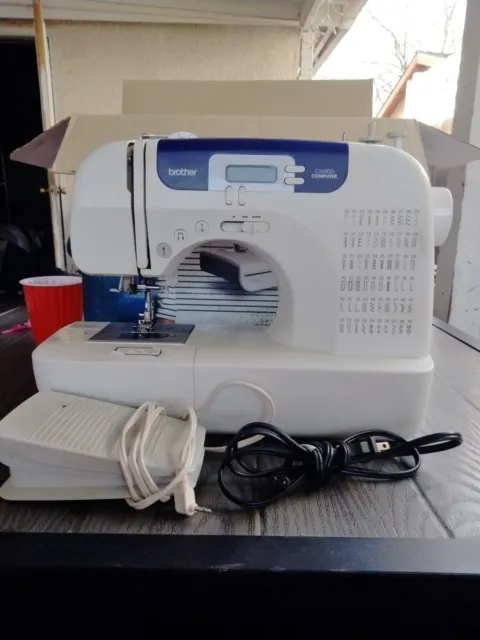 Brother CS6000I Computerized Sewing Machine With LCD Display, Pedal And Power