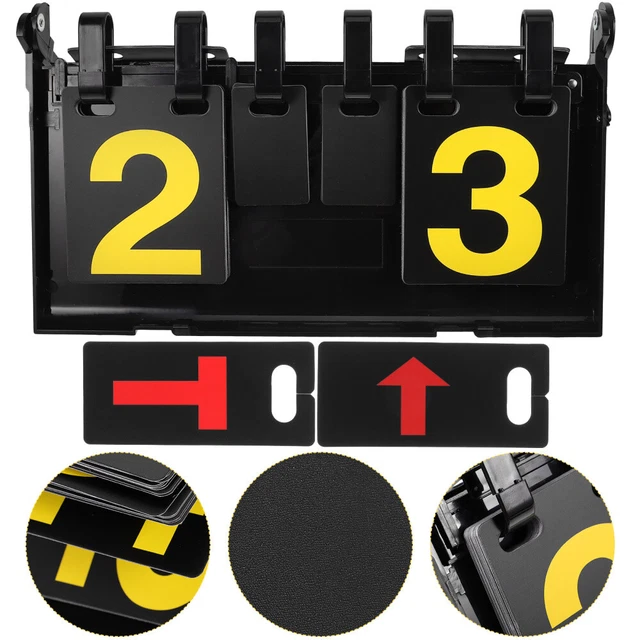 YHSKJHCD 2 Pezzi Tabellone Segnapunti, 0-99 Cifre Portatili Flip Scoreboard, Tabelloni