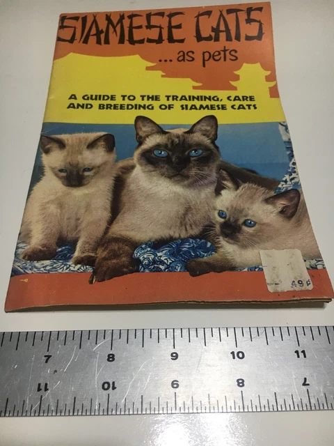 Vintage Siamese Cats As Pets Pamphlet 1956