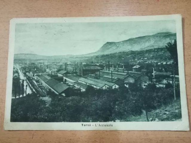 Cartolina Terni Acciaieria primi 900