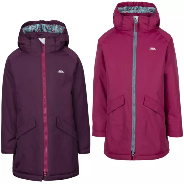 Trespass Observe Girls Waterproof Padded Jacket Insulated Coat Hooded Windproof