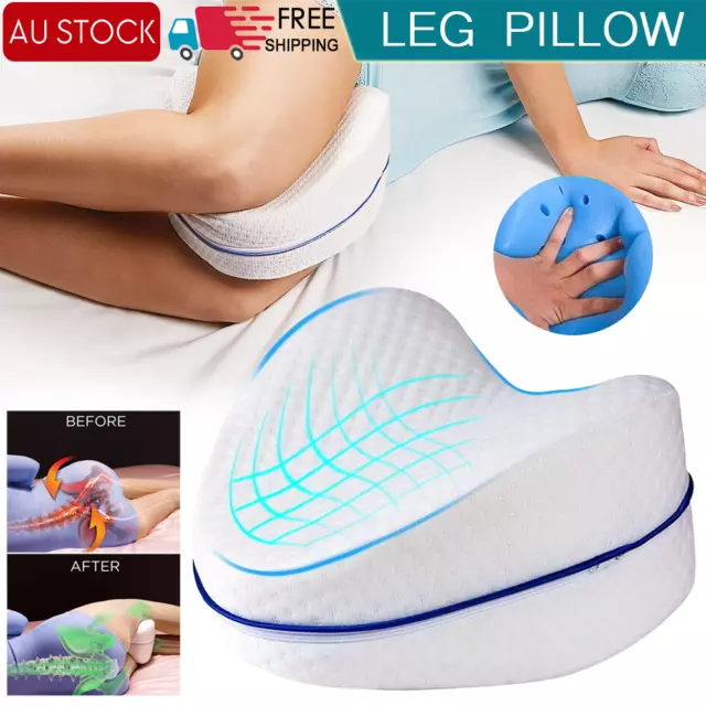 Knee Support Pain Relief Memory Foam Leg Pillow Cushion Washable Cover Pregnant