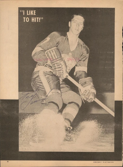 Real Lemieux Signed 8x11 Magazine Photo d.1975 Red Wings Kings Rangers Sabres Real Lemieux Signed 8x11 Magazine Photo d.1975 Red Wings Kings Rangers Sabres