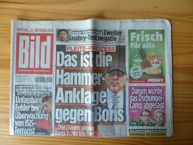 Journal BILD Zeitung Du 17.10.1958 - Édition Originale, Cadeau Vintage Pour Anniversaire Ou Collection