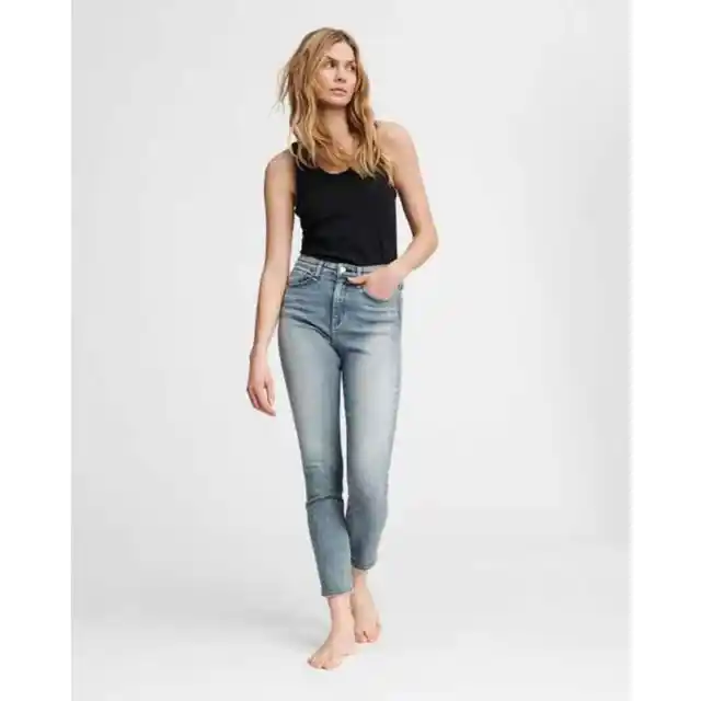 rag & bone Womens Nina High-Rise Ankle Skinny Jeans Size 25 Collins Stretch Luxe