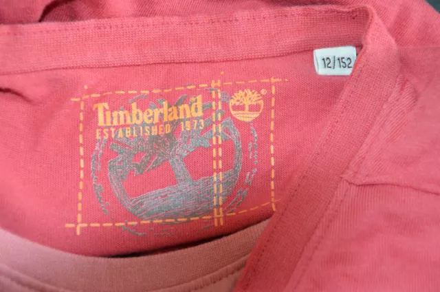 TIMBERLAND  -Très joli tee-shirt rose - Taille 12 ans 152 cms - EXCELLENT ÉTAT 3