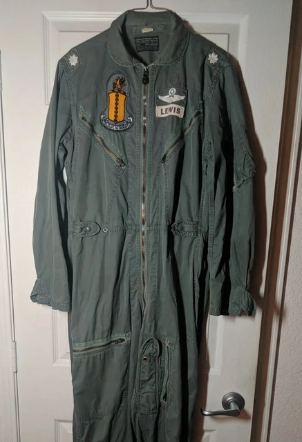 VIETNAM VINTAGE FLIGHT Suit Coveralls USAF 60s 1963 K-2B Small