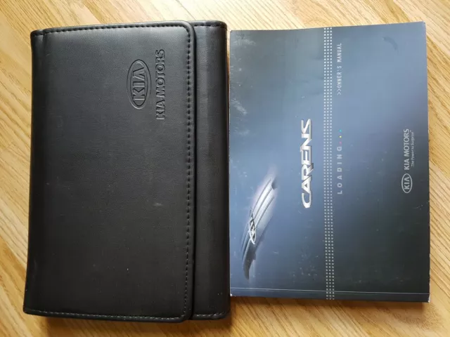 Genuine Kia Carens 2006–2013 Owners Manual Handbook Wallet Audio Pack C-484