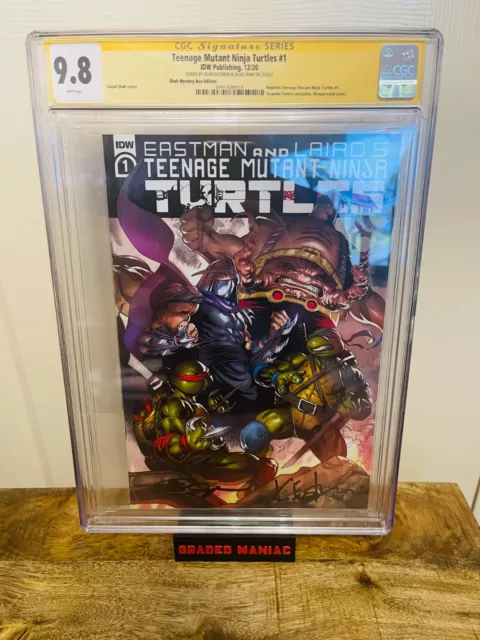 Teenage Mutant Ninja Turtles #1 Reprint CGC 9.8 (2020) Signed Eastman and Shah.