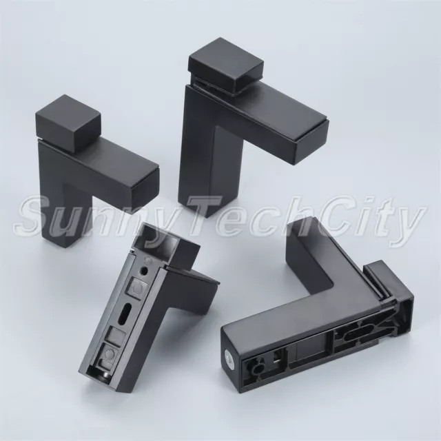 Adjustable Wall Mount Glass Shelf Support F Shape Brackets Clips Holders Clamps