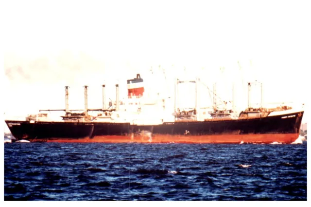 Pitria Rainbow (1972) General Cargo Ship Photo VTG 4x6" IMO 7129984 New York