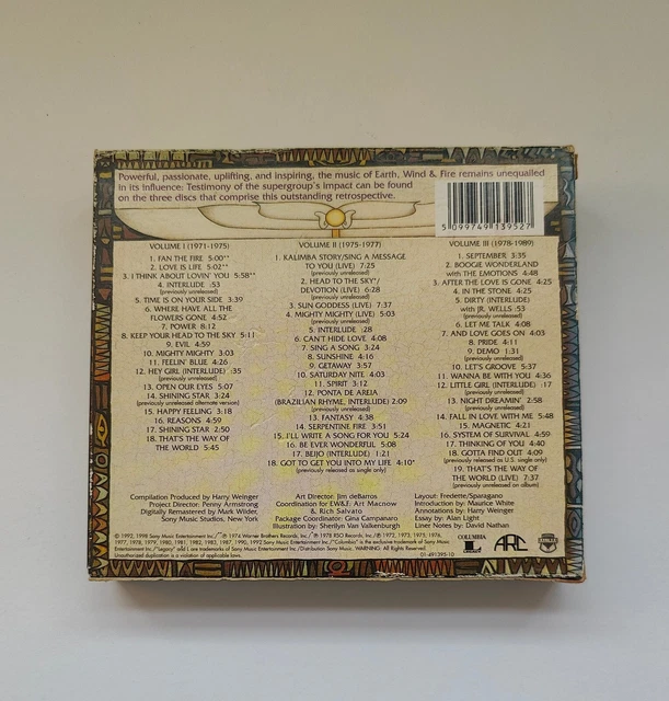 EARTH, WIND & Fire The Eternal Dance (3 CD Set 1992) £8.88 PicClick UK