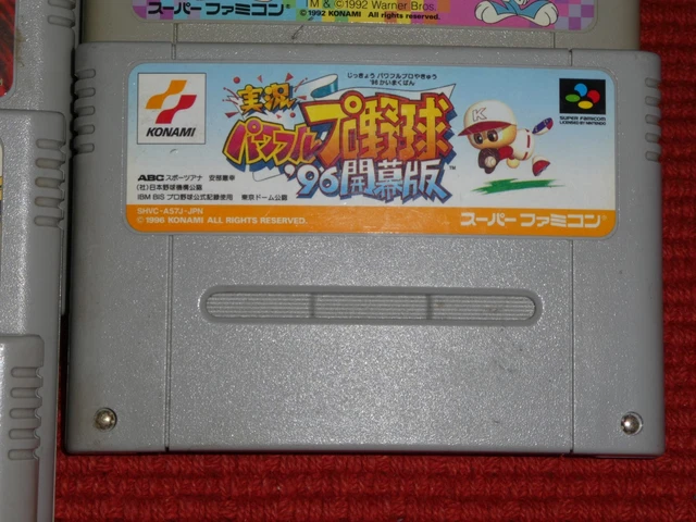 GAME/JEU SUPER FAMICOM NINTENDO NES JAP Jikkyou Powerful Pro Yakyuu 96 SHVC A57J