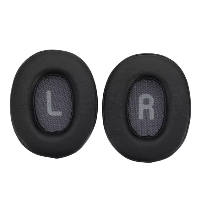 2x Earpads Replacement Headphones Pads with Protein Leather Noise Black for JBL