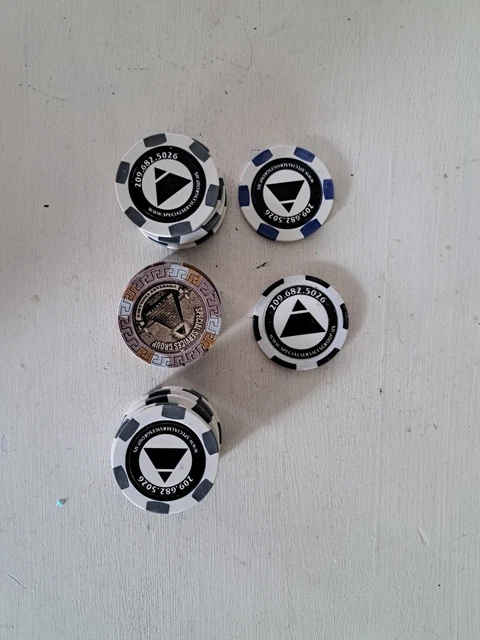 Authentic official California Poker Tournament Single Chip - Collector Chips #3
