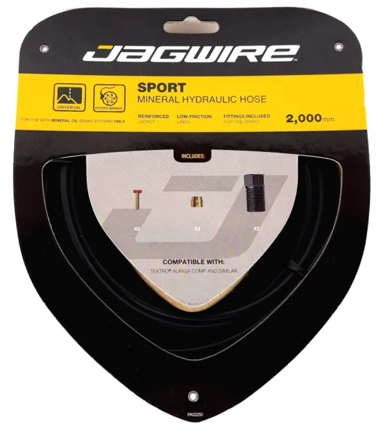 Jagwire Sport Mineral Oil Hydraulic Brake Hose Kit for Tektro Auriga Comp Orion