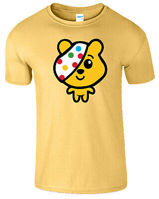 T-shirt uomo Pudsey Bear Spotty Day 2022 bambini bisognosi spot donna bambina
