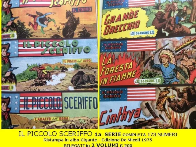 IL PICCOLO SCERIFFO Ristampa 1^ serie - formato gigante edizioni De Miceli 1975
