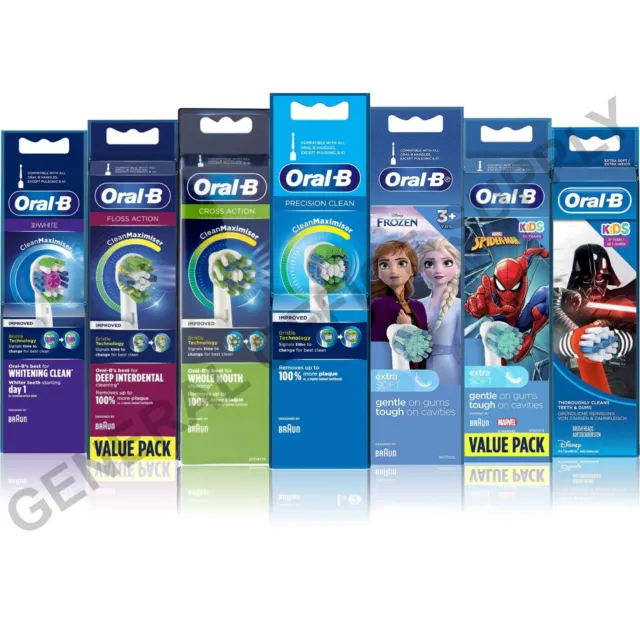 Cabezales de cepillo de dientes eléctricos de repuesto Oral-B 100 % marrones genuinos