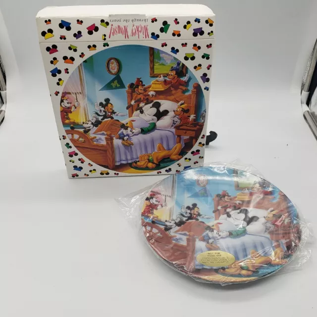 Disney Mickey Mouse "Through the Years"  Porcelain Collectors Plate 8.5"