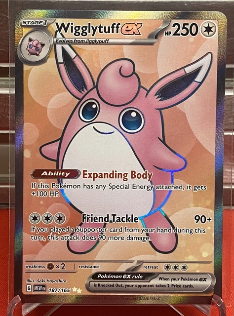 Pokémon Scarlet & Violet 151 Wigglytuff ex 187/165 Ultra Rare Full Art