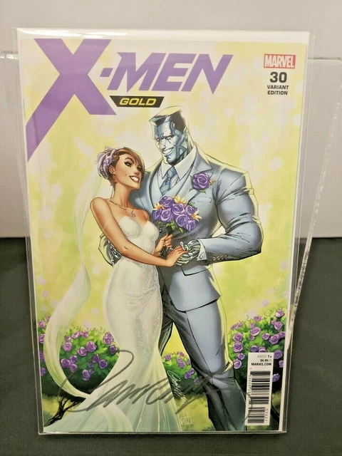 X-Men Gold #30 SIGNED J. Scott Campbell EXCLUSIVE Kitty & Colossus NM w/COA