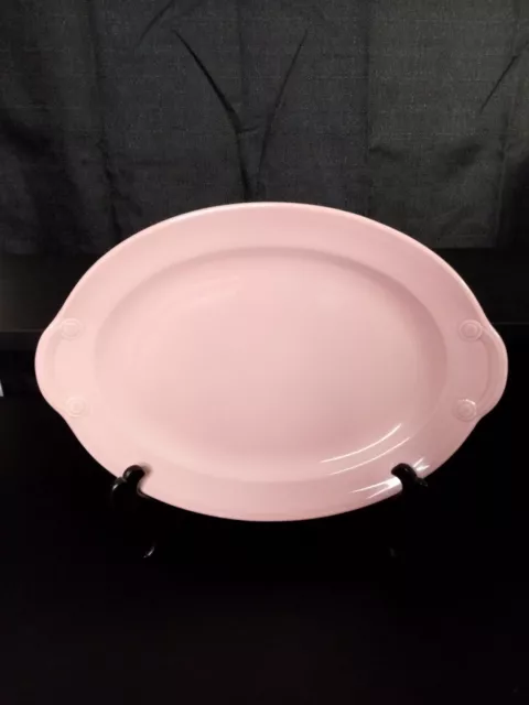 LuRay Pastels Pastel TST Taylor Smith Taylor Pink Oval Platter 12 inch plate MCM