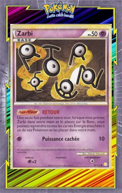 Zarbi - HS:HeartGold SoulSilver - 54/123 - Carte Pokemon Française